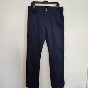 Mens SZ 33"x 32" J Crew Factory Navy Flex Tech Pant